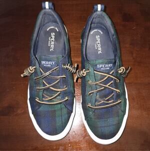 Sperry Top Sider Tartan Plaid Women's Size 8